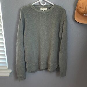 Madewell green crewneck sweater